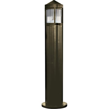 Feeltheglow 60W 120V Fiberglass Bollard, Bronze - 41.88 x 10.25 x 10.25 in. FE2563096